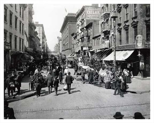 Hester Street looking west from Essex Street - 1900 Old Vintage Photos and Images