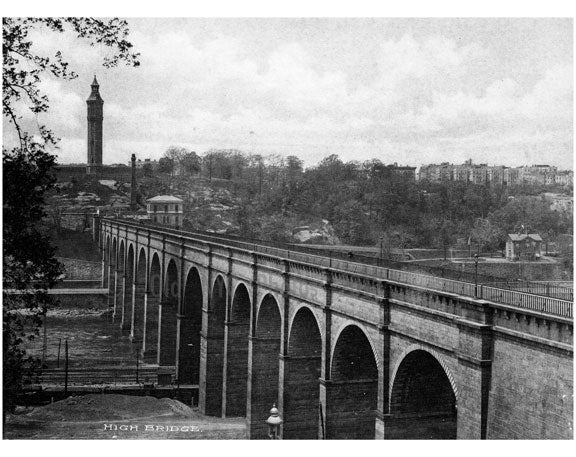 High Bridge in Washington Heights Manhattan NYC Old Vintage Photos and Images