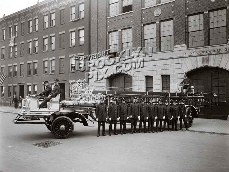 Hook & Ladder Company 132, Prospect Heights Old Vintage Photos and Images