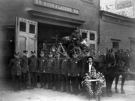 Hook & Ladder Company 56, c.1910 Old Vintage Photos and Images