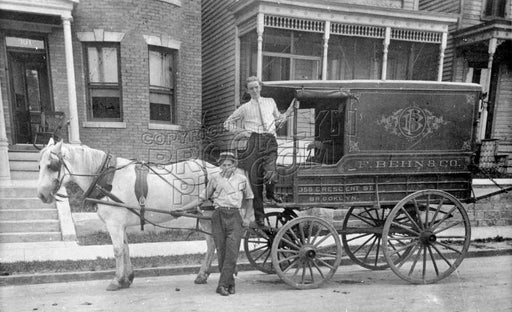 Horse-drawn wagon, c.1912 Old Vintage Photos and Images