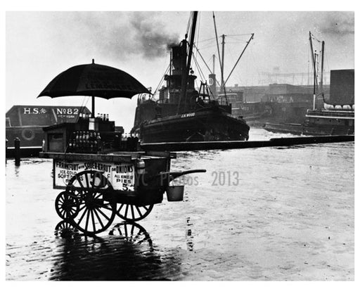 Abandoned Hot Dog Cart - by the Harbor Old Vintage Photos and Images