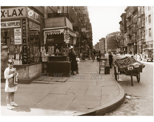 Houston Street, west from Mott Street, Italian Quarter - 1929 Old Vintage Photos and Images