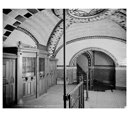 Inside City Hall Ticket Station 1904 Old Vintage Photos and Images