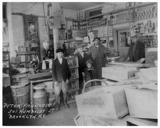 Inside the Franzese Grocery Store 501 Humbolt Greenpoint Brooklyn, NY 1930s Old Vintage Photos and Images