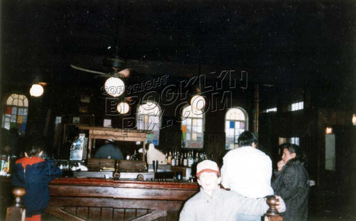 Interior of Popeye's Bar, later called Davey Jones, corner Emmons and Bedford Avenues, 1970s Old Vintage Photos and Images