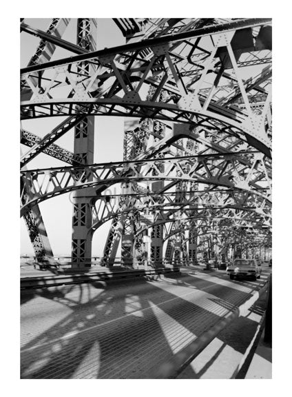 interior view of Queensboro Bridge - looking towards Queens Old Vintage Photos and Images