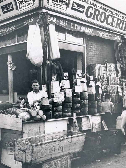 Italian-American-Spanish Grocery, corner Union and Hicks Streets, 1935 Old Vintage Photos and Images