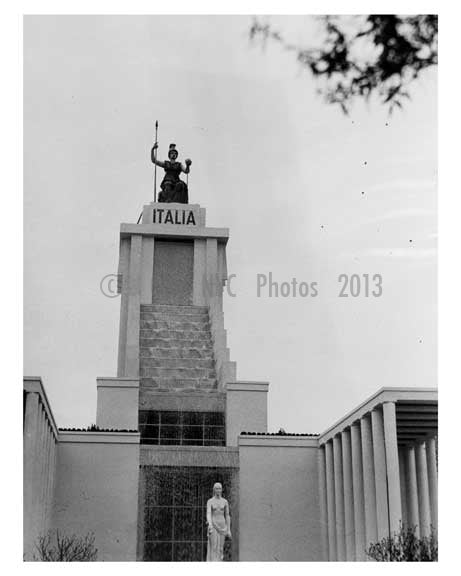 Italian Pavillion at the 1939 Worlds Fair - Flushing - Queens - NYC Old Vintage Photos and Images