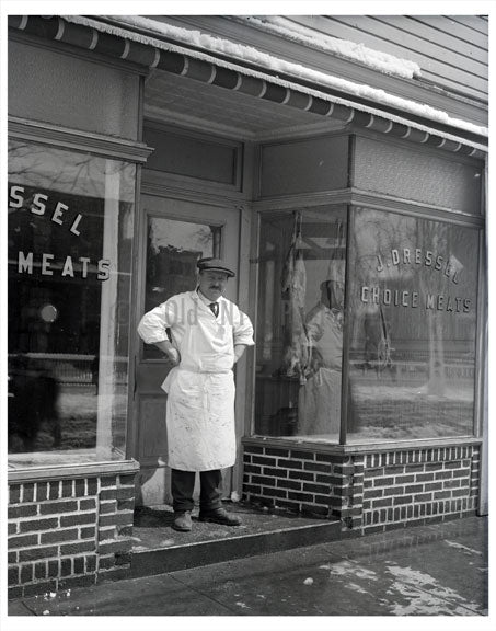 J. Dressel - 'Choice Meats' Old Vintage Photos and Images