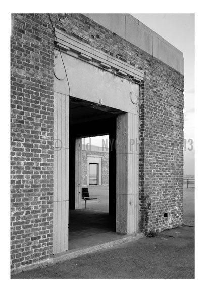 Jacob Riis Park - perspective view looking through three doorways Old Vintage Photos and Images