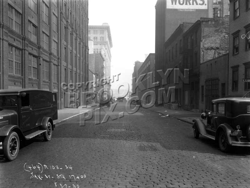 Jay Street looking north to Water Street, 1930 DUMBO Old Vintage Photos and Images