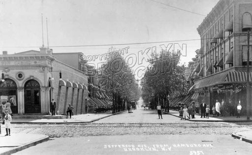 Jefferson Avenue at Wilson Avenue, 1908 Old Vintage Photos and Images