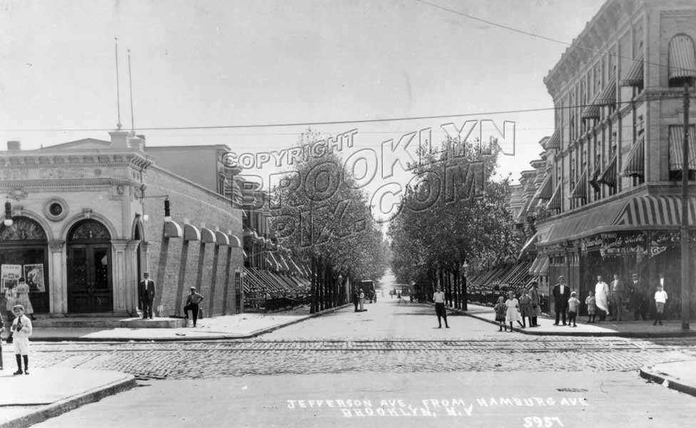 Jefferson Avenue at Wilson Avenue, 1908 Old Vintage Photos and Images