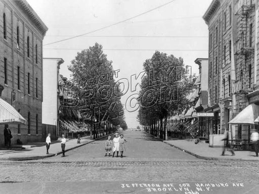 Jefferson Avenue looking north from Wilson Avenue, 1908 Old Vintage Photos and Images