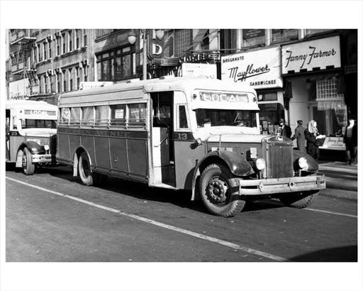Jersey City Bus - Bergen Ave 1948 NJ Old Vintage Photos and Images