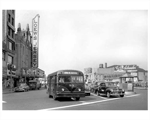 Jersey City Bus - Central Avenue 1948 NJ B Old Vintage Photos and Images