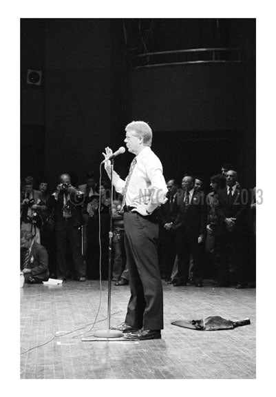 Jimmy Carter speaking at  Brooklyn College for a Campaign stop A Old Vintage Photos and Images