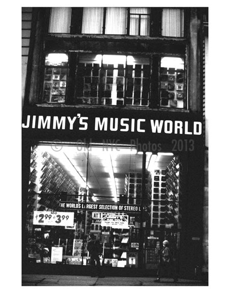 Jimmy's Music World - 7th ave & 21 street - Chelsea Old Vintage Photos and Images