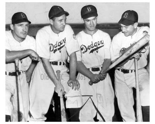 Joe Medwick, Dixie Walker, Pete Reiser,  Mickey Owen - Brooklyn Dodgers - NYC
