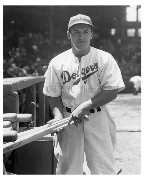 Joe Medwick first game with the Brooklyn Dodgers  June 14 1940  - NYC