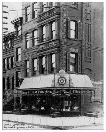 John C. Luvers Bar Bedford-Stuyvesant 1909 Old Vintage Photos and Images