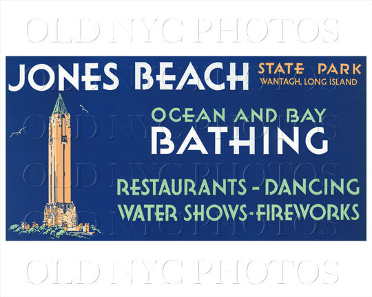 Jones Beach State Park sign Old Vintage Photos and Images