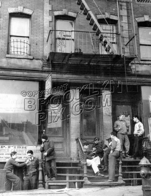 Juvenile Delinquents at 346 Rockaway Avenue, c.1950 Old Vintage Photos and Images