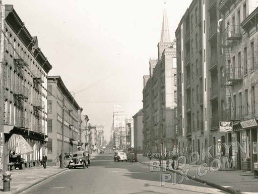 Kane Street, north to Baltic Street, 1941, today's BQE cut (crop) Old Vintage Photos and Images