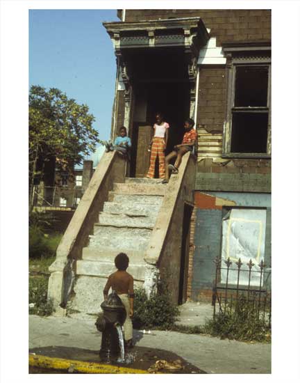 Kids on Alabama Ave 2 -  East New York Brooklyn NY Old Vintage Photos and Images