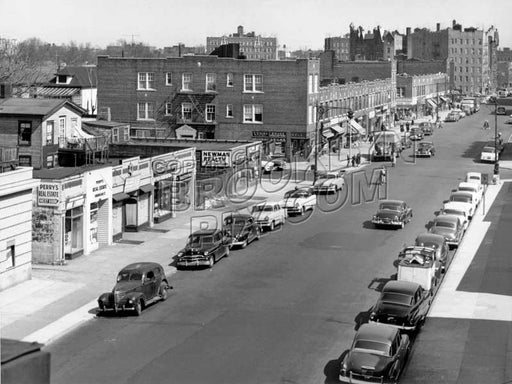 Kings Highway looking east from elevated Culver Line at McDonald Avenue, 1954 Old Vintage Photos and Images