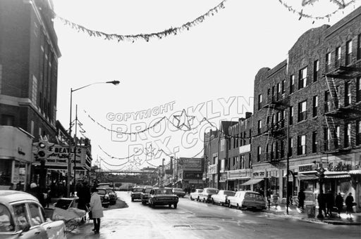 Kings Highway looking west from East 18th Street at the Avalon Theater, 1964 Old Vintage Photos and Images
