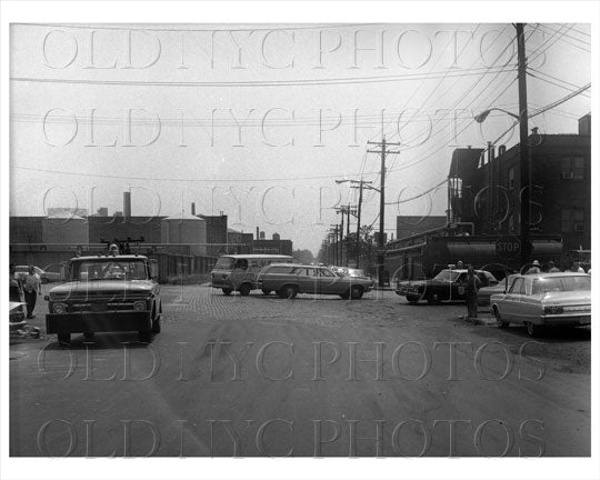 Kingsland Ave south facing Greenpoint Ave Greenpoint 1966 Old Vintage Photos and Images