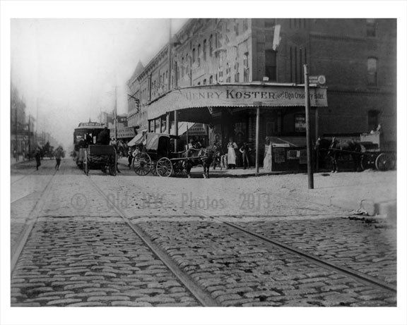 Koster shop Bushwick 1897 Old Vintage Photos and Images