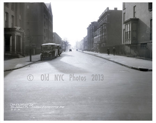 Lafayette Ave & St. James Place Old Vintage Photos and Images