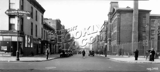 Lafayette Avenue west from Classon Avenue, 1931 Old Vintage Photos and Images