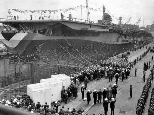 Launching USS Franklin D. Roosevelt, April 29, 1945 Old Vintage Photos and Images