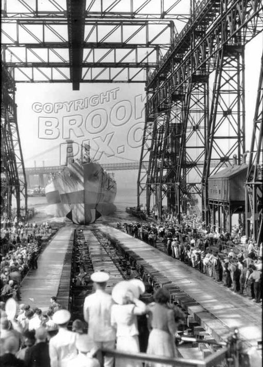 Launching USS North Carolina, April 9, 1941 Old Vintage Photos and Images
