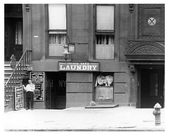 Laundry Services on 22nd Street & 7th Avenue - Midtown - Manhattan  1914 Old Vintage Photos and Images