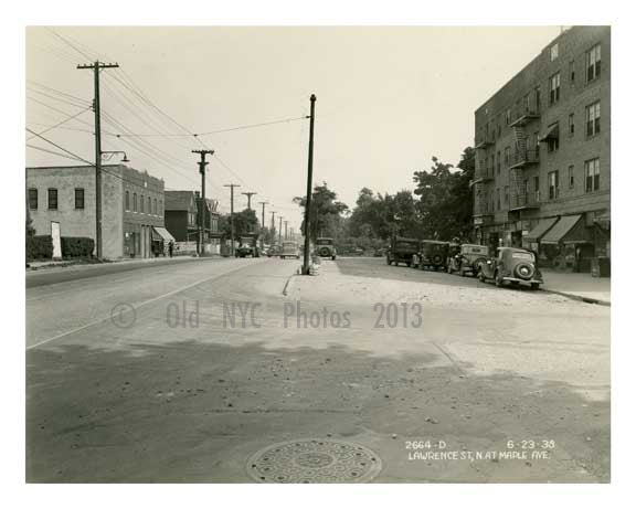 Lawerence & Maple Ave Flushing Queens 1938 Old Vintage Photos and Images