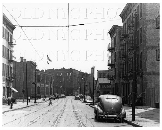 Lee Ave south facing Lynch St to Middletown St 1944 Old Vintage Photos and Images