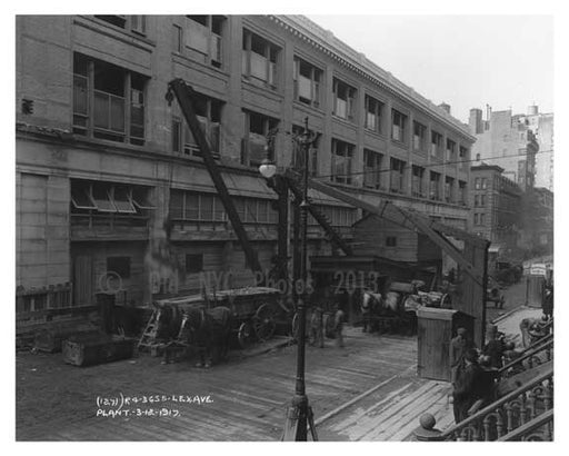 Lexington Ave Plant - Greenwich Village - Manhattan  1914 Old Vintage Photos and Images