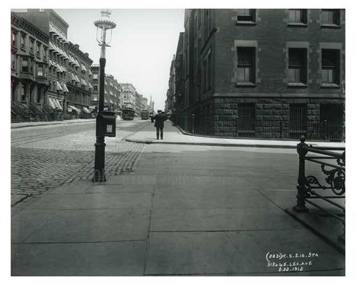 Lexington Avenue 1912 - Upper East Side Manhattan NYC X2 Old Vintage Photos and Images