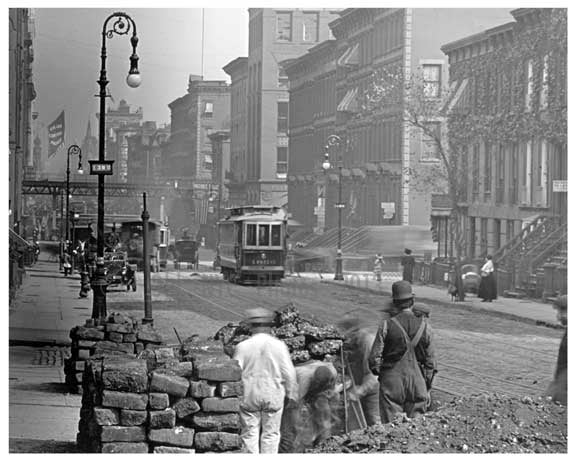 Lexington Avenue & 38th Street 1911 - Upper East Side, Manhattan - NYC Old Vintage Photos and Images