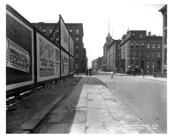 Lexington Avenue & 51st Street - Midtown -  Manhattan NYC 1914 Old Vintage Photos and Images