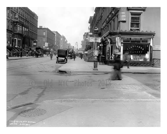 Lexington Avenue & 58th Street 1912 - Midtown Manhattan NYC B Old Vintage Photos and Images