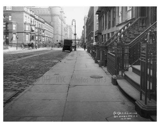 Lexington Avenue between 39th & 40th  Streets 1911 - Upper East Side, Manhattan - NYC E Old Vintage Photos and Images