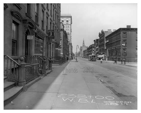 Lexington Avenue between 50th & 51st Streets - Midtown -  Manhattan NYC 1914 Old Vintage Photos and Images