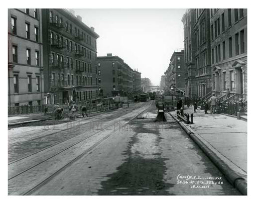 Lexington Avenue between 95th & 96th Streets - Upper East Side -  Manhattan NYC 1913 V Old Vintage Photos and Images