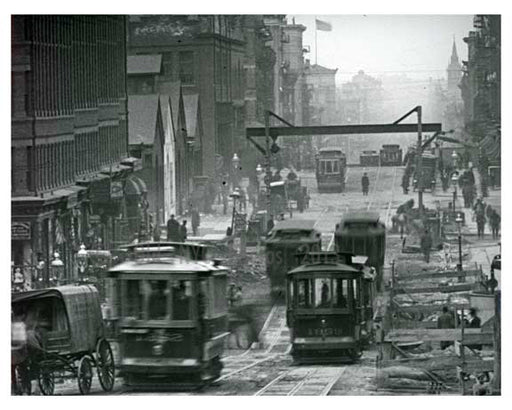 Lexington Avenue between 95th & 96th Streets - Upper East Side -  Manhattan NYC 1913 VI Old Vintage Photos and Images